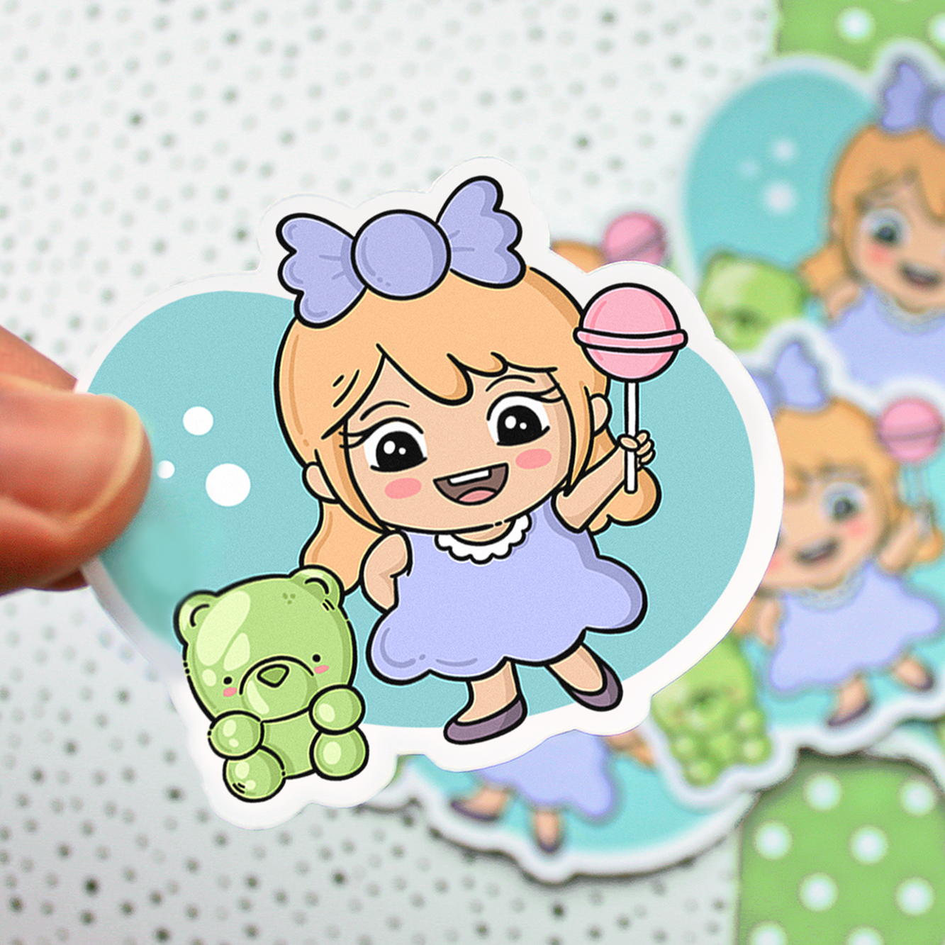 "Candy Girl" Paper Stickers