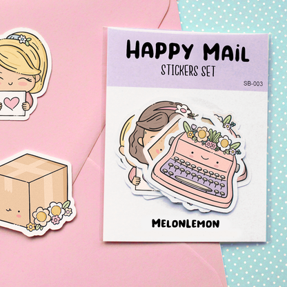 "Happy Mail" Stickers Set