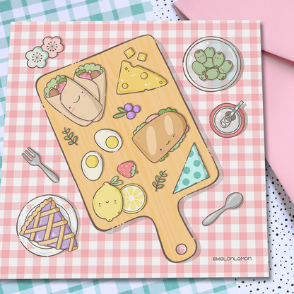 "Spring Picnic" Mini Art Print