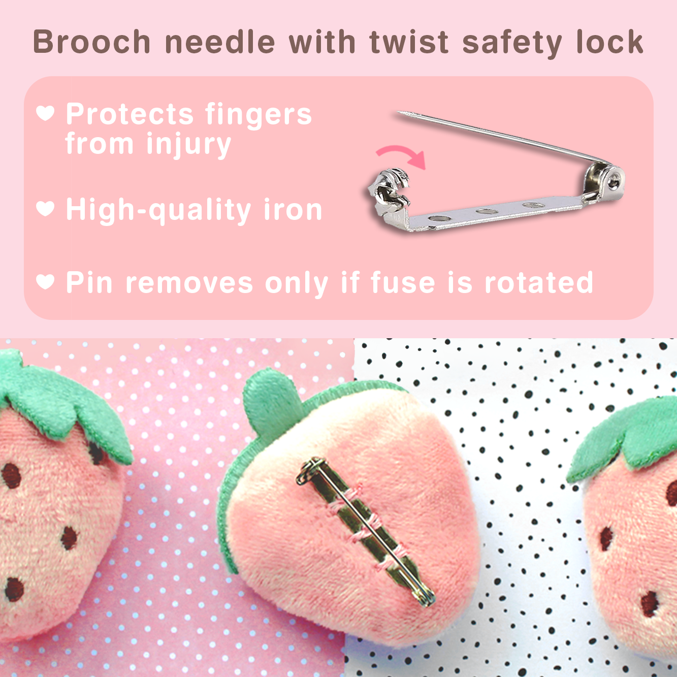 "Pinkberry" Brooch Pin